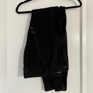 Black Distressed Skinny Jeans